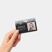 Strichcode des Fotos Glitzer Mitarbeiter Ausweis (Handheld)