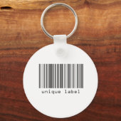 Strichcode - Eindeutiges Etikett Schlüsselanhänger (Vorderseite)