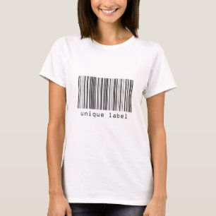 Strichcode - Eindeutiges Etikett T-Shirt