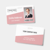Strichcode-Foto für kundenspezifische Firmenlogos  Ausweis (Vorder- & Rückseite)