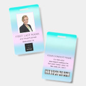 Strichcode Foto Name IDCard NURSE Gesundheitsmediz Ausweis (Front & Back)