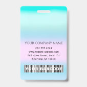 Strichcode Foto Name IDCard NURSE Gesundheitsmediz Ausweis (Back)