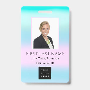 Strichcode Foto Name IDCard NURSE Gesundheitsmediz Ausweis
