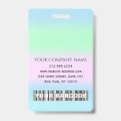 Strichcode Foto Name IDCard NURSE Health CareDocto Ausweis (Back)