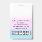 Strichcode Foto Name IDCard NURSE Health Doctor Pi Ausweis (Back)