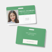 Strichcode für das Foto mit dem Logo für Grüne Mit Ausweis (Vorder- & Rückseite)