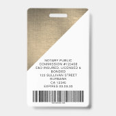 Strichcode für das Logo "Brushed Metal Employee Fo Ausweis (Rückseite)