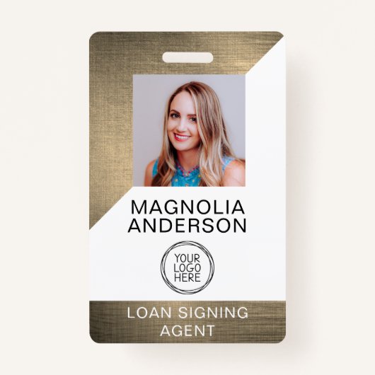 Strichcode für das Logo "Brushed Metal Employee Fo Ausweis (Vorderseite)