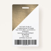 Strichcode für das Logo "Brushed Metal Employee Fo Ausweis (Rückseite)