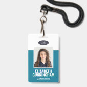 Strichcode für den Namen des Arztes mit eigenem Lo Ausweis (Vorderseite mit Lanyard)