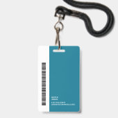 Strichcode für den Namen des Arztes mit eigenem Lo Ausweis (Rückseite mit Lanyard)