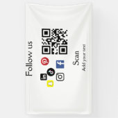 Strichcode für einfache Business Company-Website Banner (Vertikal)