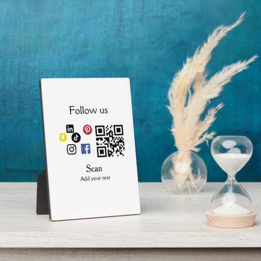 Strichcode für einfache Business Company-Website Fotoplatte (Seite)