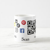 Strichcode für einfache Business Company-Website Kaffeetasse (Mittel)