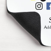 Strichcode für einfache Business Company-Website Mousepad (Ecke)