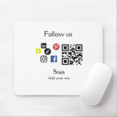 Strichcode für einfache Business Company-Website Mousepad (Mit Mouse)