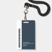 Strichcode für Farbblock-Benutzerdefiniertes Logo Ausweis (Rückseite mit Lanyard)