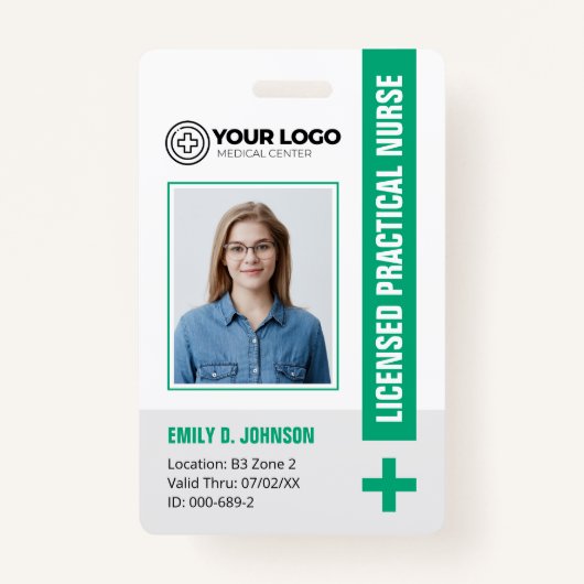 Strichcode für grünes lizensiertes praktisches Kra Ausweis (Vorderseite)