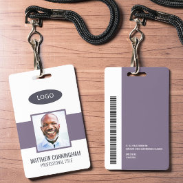 Strichcode für Mitarbeiter mit moderner Farbe Ausweis