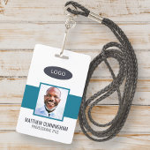 Strichcode für Mitarbeiter mit moderner Farbe Ausweis