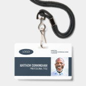 Strichcode für moderne, einfache Logos Ausweis (Vorderseite mit Lanyard)