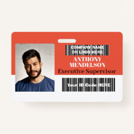 Strichcode für personalisiertes horizontales Foto Ausweis