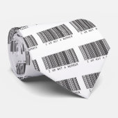 Strichcode - Ich bin keine Nummer Krawatte (Gerollt)