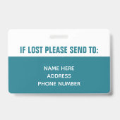 Strichcode-ID des benutzerdefinierten Fotos Ausweis (Back)