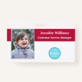 Strichcode-ID des Fotos für den benutzerdefinierte Ausweis (Vorderseite)