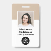 Strichcode-ID des Fotos für kundenspezifische Firm Ausweis (Vorderseite)