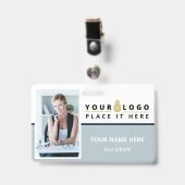 Strichcode-ID des personalisierten Fotos Ausweis (Vorderseite mit Clip)