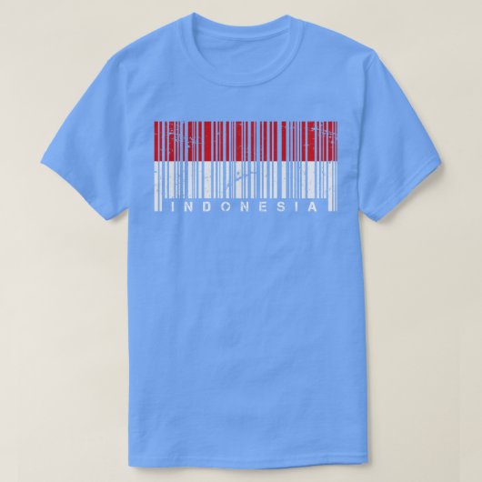 Strichcode Indonesien T-Shirt (Design vorne)