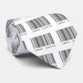 Strichcode - Label Junkie Krawatte (Gerollt)