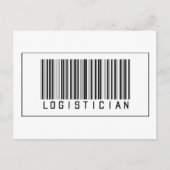 Strichcode Logistiker Postkarte (Vorderseite)