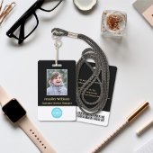 Strichcode-Logo-ID für Foto des benutzerdefinierte Ausweis