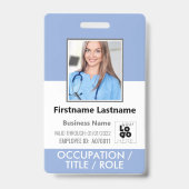 Strichcode-Logo-Serename für benutzerdefinierte Mi Ausweis (Vorderseite)