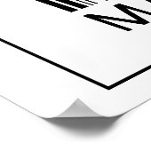 Strichcode Makeup Artist Poster (Ecke)