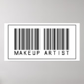 Strichcode Makeup Artist Poster (Vorne)