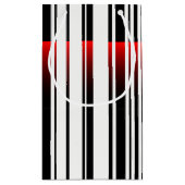 Strichcode mit Laserscanner Kleine Geschenktüte (Rückseite)