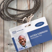 Strichcode moderner Logo-Mitarbeiter Ausweis