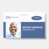 Strichcode moderner Logo-Mitarbeiter Ausweis (Front)