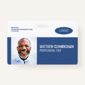 Strichcode moderner Logo-Mitarbeiter Ausweis (Vorderseite)