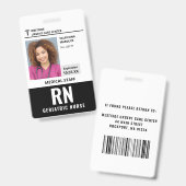 Strichcode-Name des benutzerdefinierten Fotos für  Ausweis (Vorder- & Rückseite)