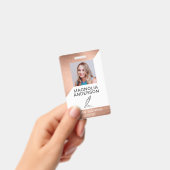 Strichcode-Name des gegossenen Fotos Ausweis (Handheld)