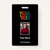 Strichcode-Name für das Foto "Firmenlogo" Ausweis (Vorderseite)