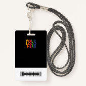 Strichcode-Name für das Foto "Firmenlogo" Ausweis (Rückseite mit Schlüsselband)