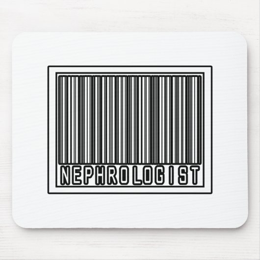 Strichcode-Nephrologe Mousepad (Vorne)