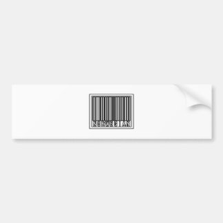 Strichcode Norwegisch Autoaufkleber