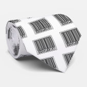 Strichcode Onkologe Krawatte (Gerollt)