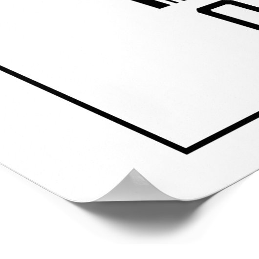 Strichcode Oraler Chirurg Poster (Ecke)